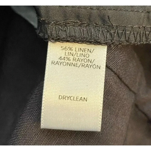 NWT LOFT Pants Pull On Wide Leg Linen Rayon Blend Gray Small S New - Picture 4 of 4